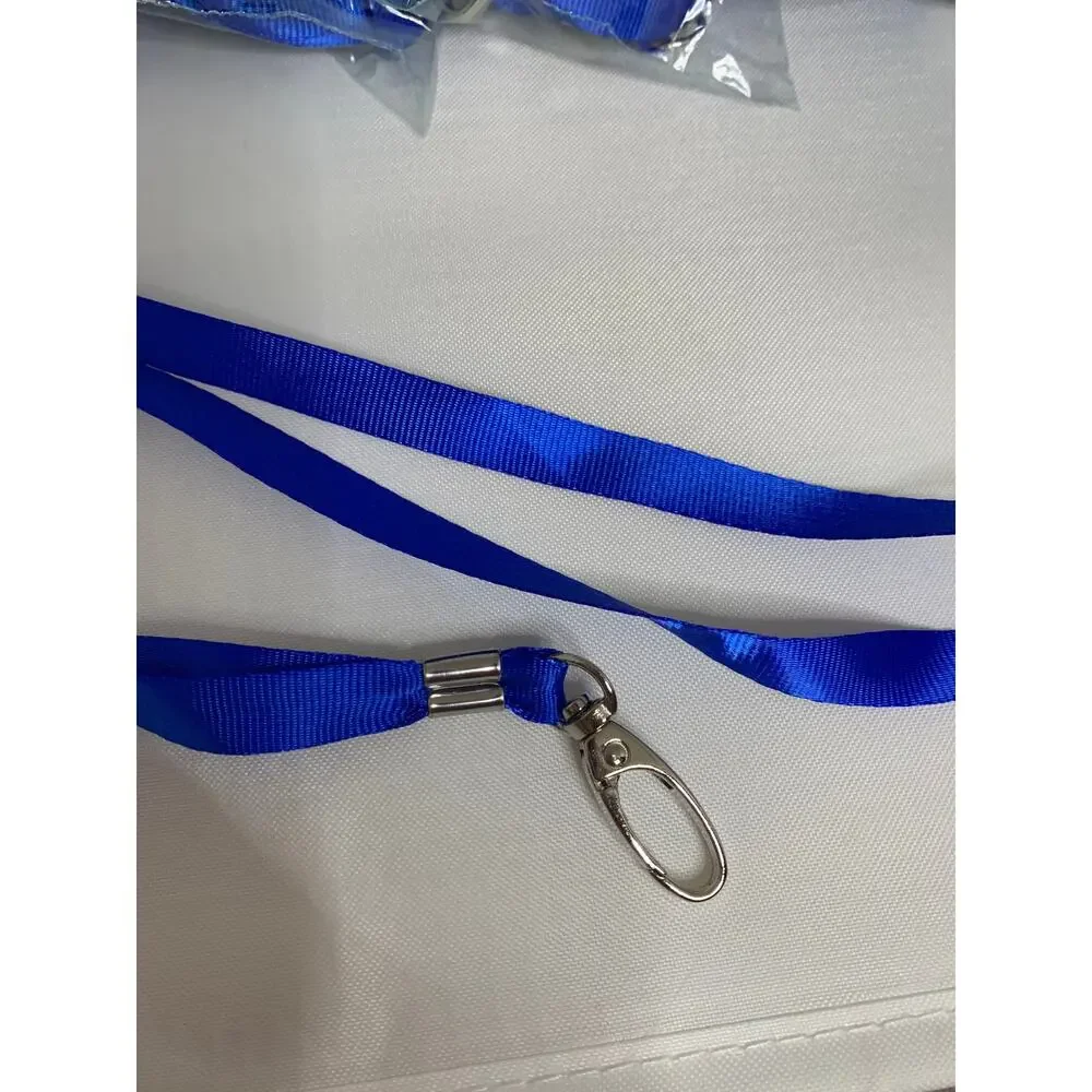 10 Count Blue Lanyard with Clip 17